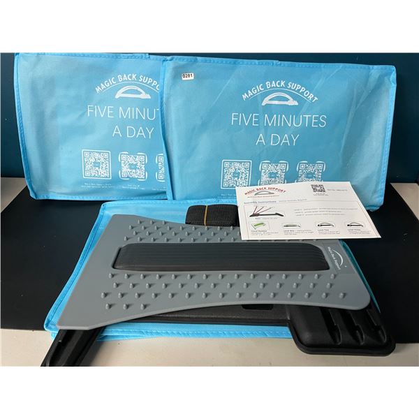 Lot of 3 Magic Back Support Multi-Level Back Stretching Devices