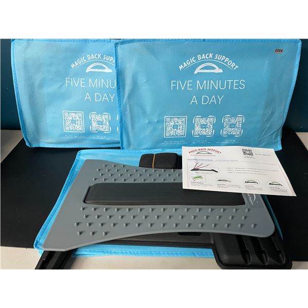 Lot of 3 Magic Back Support Multi-Level Back Stretching Devices