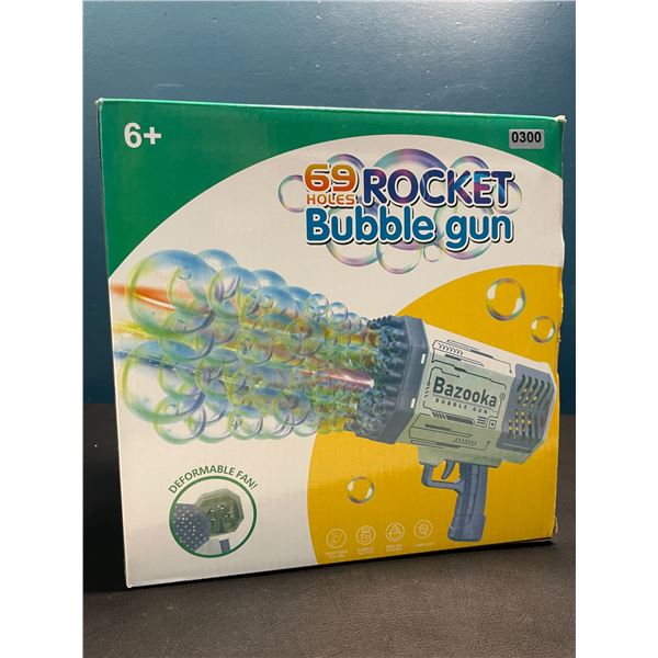 Lot of 1 Rocket Bazooka Automatic Bubble Gun - 69 Holes - Blows SO MANY BUBBLES!!