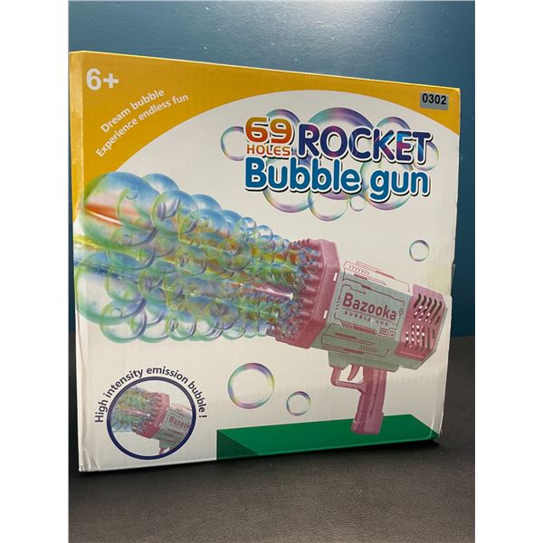 Lot of 1 Rocket Bazooka Automatic Bubble Gun - 69 Holes - Blows SO MANY BUBBLES!!