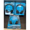 Image 1 : Lot of 3 Logitech H151 Stereo Headsets