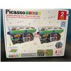 Image 1 : Lot of 1 Picasso Tiles Foldable Storage Bin/Playmat with Lids - 2 pack set