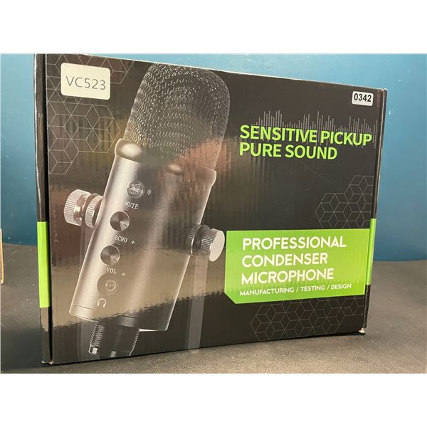 Lot of 1 Eklevor Professional USB Condenser Microphone - Brand New!