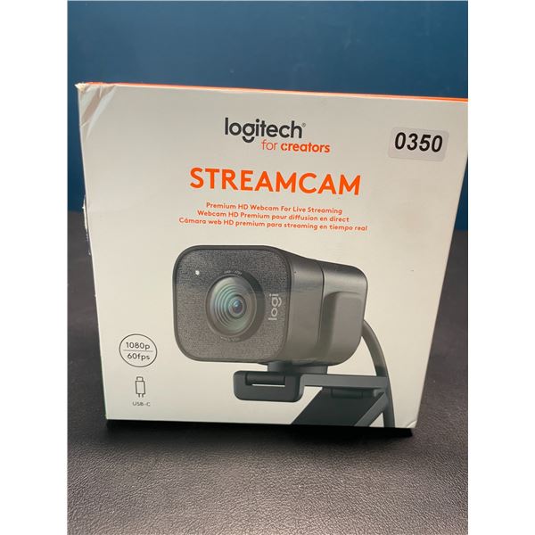 Lot of 1 Logitech StreamCam for Creators/Streamers