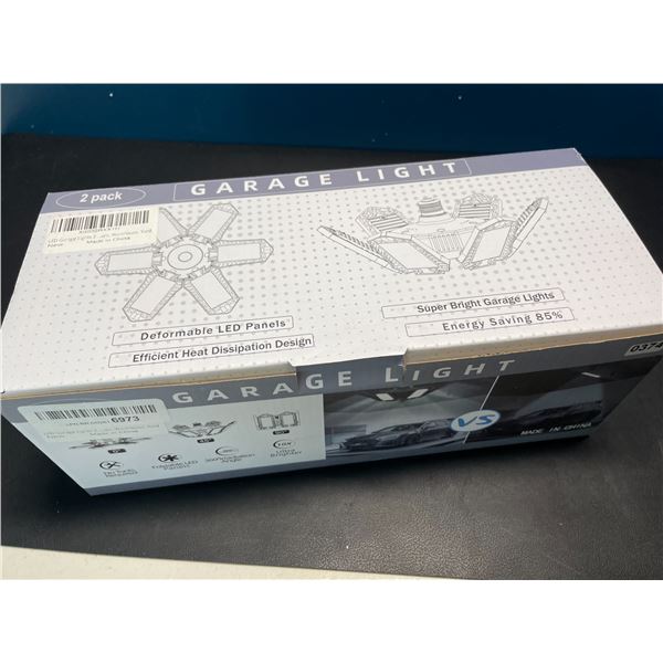 Lot of 1 2-Pack of LED Deformable Garage Lights