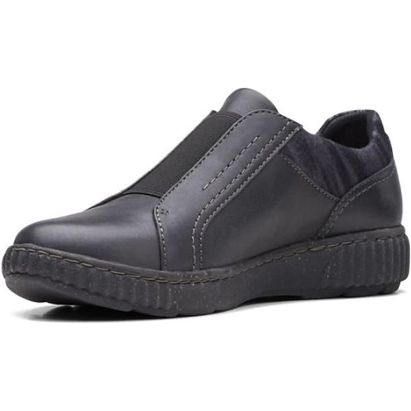 Lot of 1 Pair of Clarks - Caroline Cove Black Leather Shoes - Size 8.5