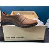 Image 2 : Lot of 1 Pair of Clarks - Cora Edge - Dark Tan Leather Slip-On Shoes - Size 8.5