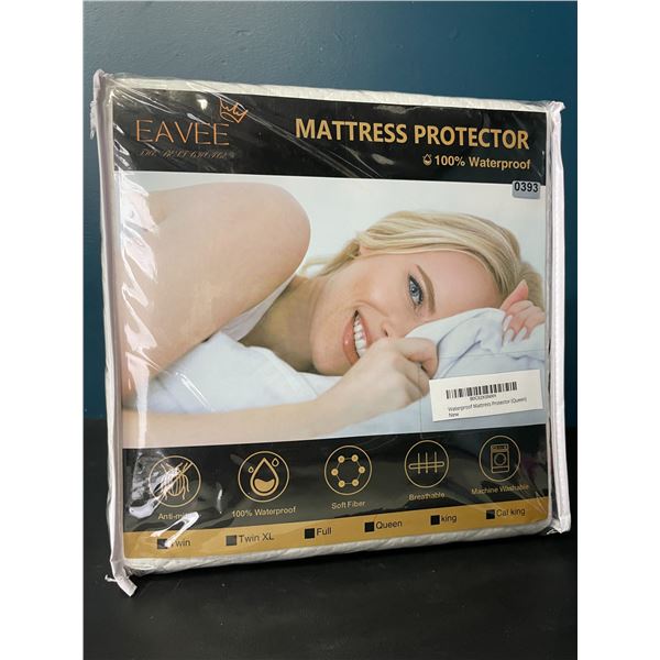 Lot of 1 Eavee Queen Size Waterproof Matress Protector - Brand New