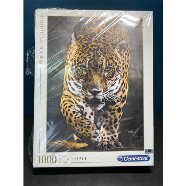 Lot of 1 Clementori High Quality Collection 1000PC Puzzle - Leopard