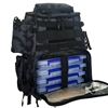 Image 1 : Lot of 1 Thekuai Fishing Tackle Outdoor Backpack w/ 4 Tackle Boxes - Camo Black - BRAND NEW!