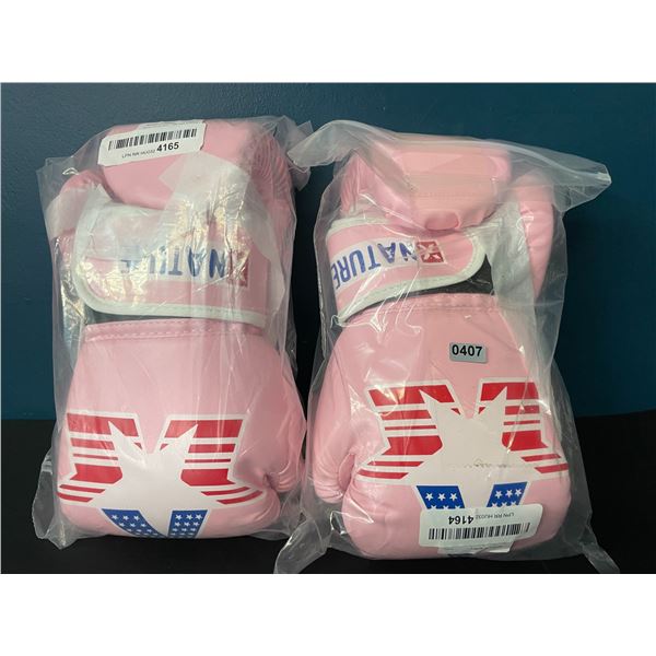 Lot of 2 Packs of Pink Boxing Gloves (2 Per Set/4 Total)