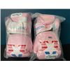 Image 1 : Lot of 2 Packs of Pink Boxing Gloves (2 Per Set/4 Total)