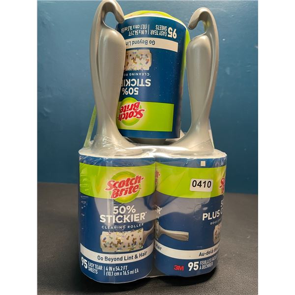 Lot of 1 Multi-Pack Set of Scotch-Brite Easy Tear Lint & Hair Cleaning Rollers - 5 Included!