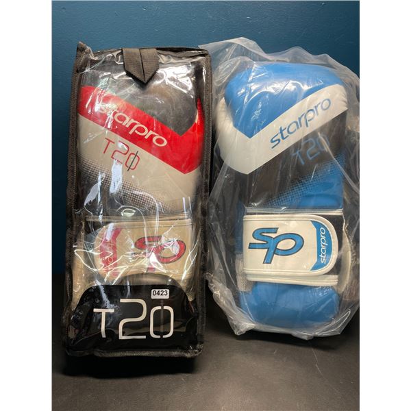Lot of 2 Pairs of StarPro T20 Boxing Gloves for Adults - Brand New!