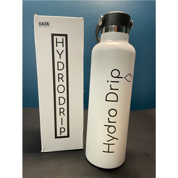Lot of 1 Hydro Drip All-Purpose Stainless Steel Insulated Water Bottle - 24oz - White