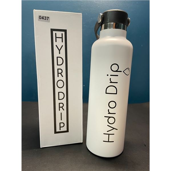 Lot of 1 Hydro Drip All-Purpose Stainless Steel Insulated Water Bottle - 24oz - White