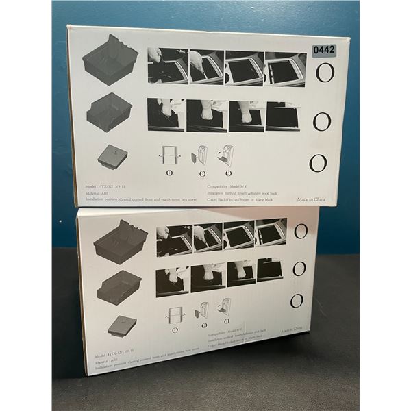Lot of 2 Tesla Center Console Organizer Trays and Armrest Compartments