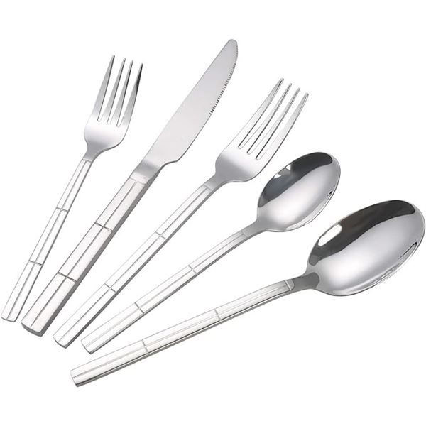 Lot of 1 Flatware/Cutlery Set - 60 PCS - Stainless Steel Flatware - Brand New!