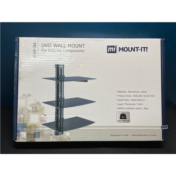 Lot of 1 Multimedia Floating Stand/DVD Wall Mount