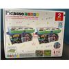 Image 1 : Lot of 1 Picasso Tiles Foldable Storage Bin/Playmat with Lids - 2 pack set