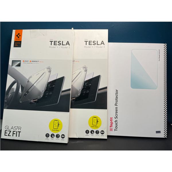 Lot of 2 Assorted Screen Protectors for Tesla Screens (Model 3/Model Y)