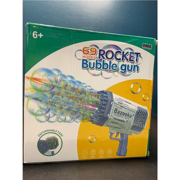 Lot of 1 Rocket Bazooka Automatic Bubble Gun - 69 Holes - Blows SO MANY BUBBLES!!