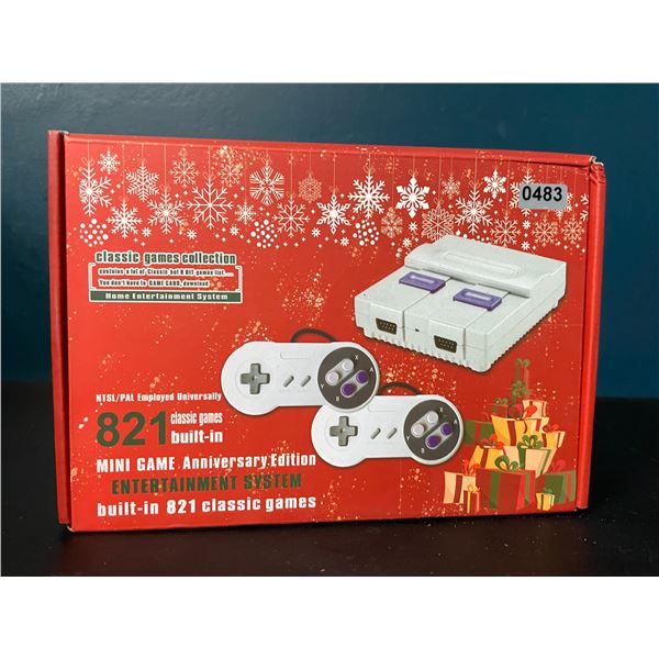 Lot of 1 Mini Game Anniversary Edition Entertainment System  - 821 Retro/Classic Games Built-In