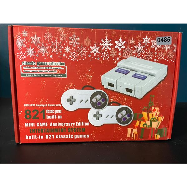 Lot of 1 Mini Game Anniversary Edition Entertainment System  - 821 Retro/Classic Games Built-In
