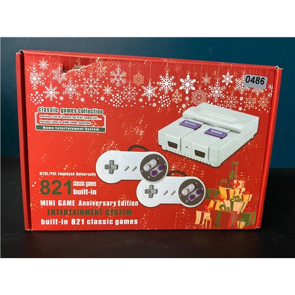 Lot of 1 Mini Game Anniversary Edition Entertainment System  - 821 Retro/Classic Games Built-In