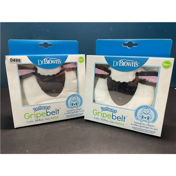 Lot of 2 Dr.Brown's Infant Gripebelts - For Colic, Reflux, Gas Relief in Babies