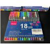 Image 2 : Lot of 3 Multi-Packs of Vitoler Fineliner Pens - 18 Colors Per Pack