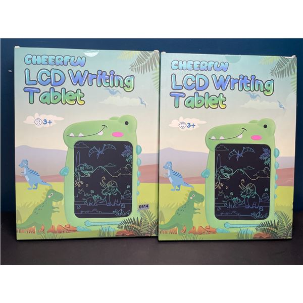 Lot of 2 Dinosaur LCD Writing/Drawing Tablet Doodle Pads for Kids