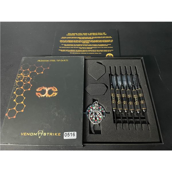 Lot of 1 Set of Venom Strike Premium Steel Tip Darts