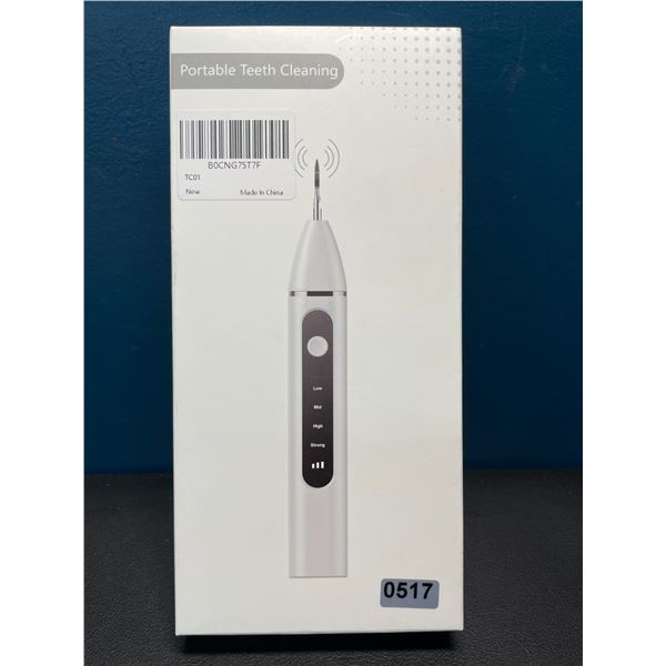 Lot of 1 Electric Dental Scaler Teeth Cleaning Tool/Plaque Remover Tool w/ LED Light - Rechargeable