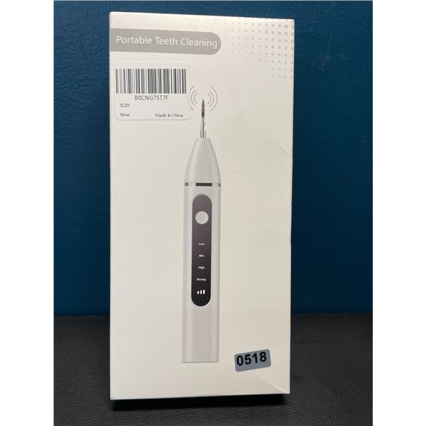 Lot of 1 Electric Dental Scaler Teeth Cleaning Tool/Plaque Remover Tool w/ LED Light - Rechargeable