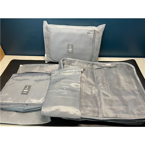 Lot of 2 Travel Bag Sets - Includes Assorted Bag Sizes for Easy Travel