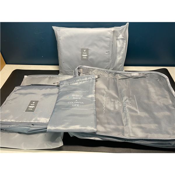 Lot of 2 Travel Bag Sets - Includes Assorted Bag Sizes for Easy Travel