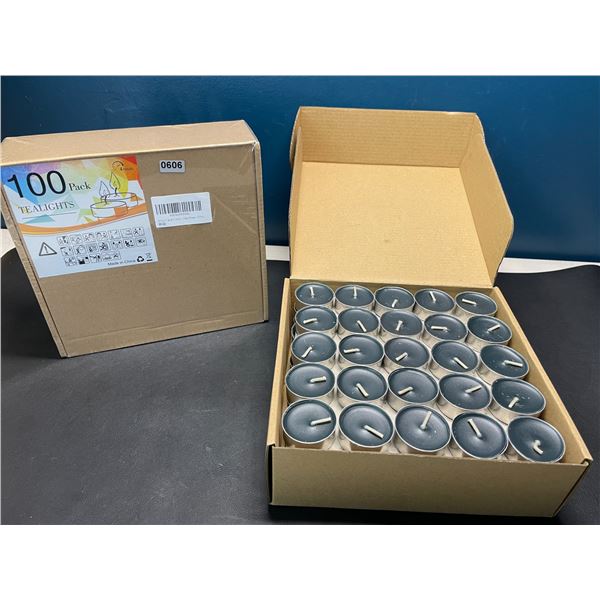 Lot of 2 Boxes of Tealight Candles - 100 Per Box!/200 Total