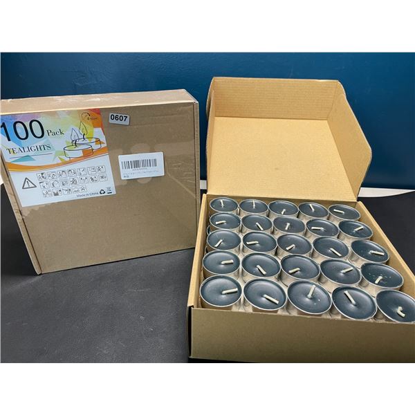 Lot of 2 Boxes of Tealight Candles - 100 Per Box!/200 Total