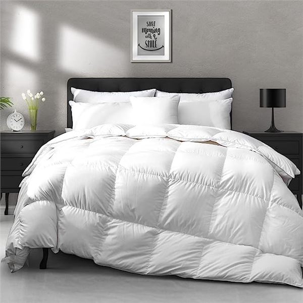 Lot of 1 Hotel Collection Goose Feather Down Comforter (All Season) - Full/Queen Size - Brand New!