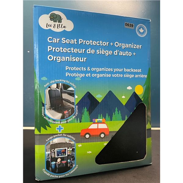 Lot of 1 Car Seat Protector + Organizer - Protects & Organizes Your Backseat
