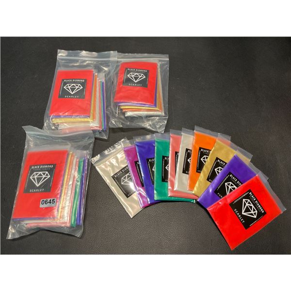 Lot of 4 Multi-Packs of Black Diamond Craft Pigment Powders - 10 Colours Per Pack!