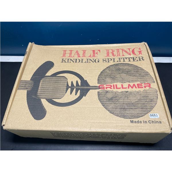 Lot of 1 Grillmer Half Ring Kindling Splitter/Log Splitter - Brand New!