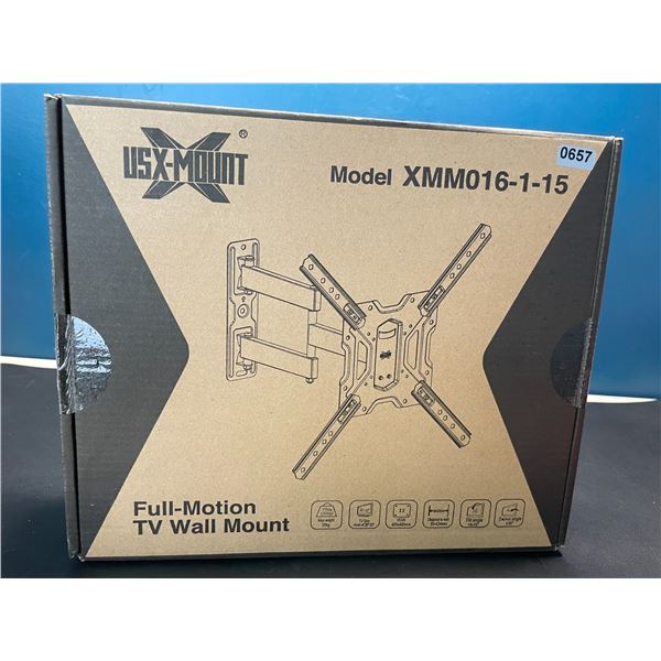 Lot of 1 Full-Motion TV Wall Mount for 26-55 inch TV's - Brand New Sealed!