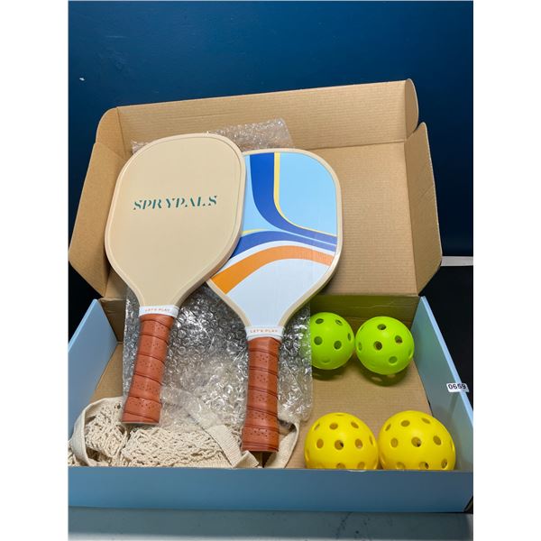 Lot of 1 Sprypals Pickleball Paddle Set