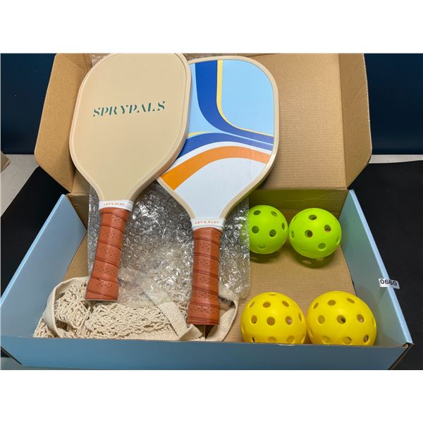 Lot of 1 Sprypals Pickleball Paddle Set