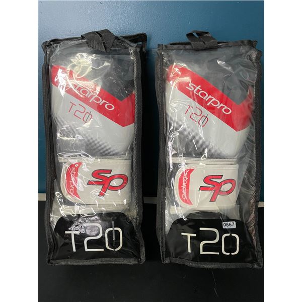 Lot of 2 Pairs of StarPro T20 Boxing Gloves for Adults - Brand New!