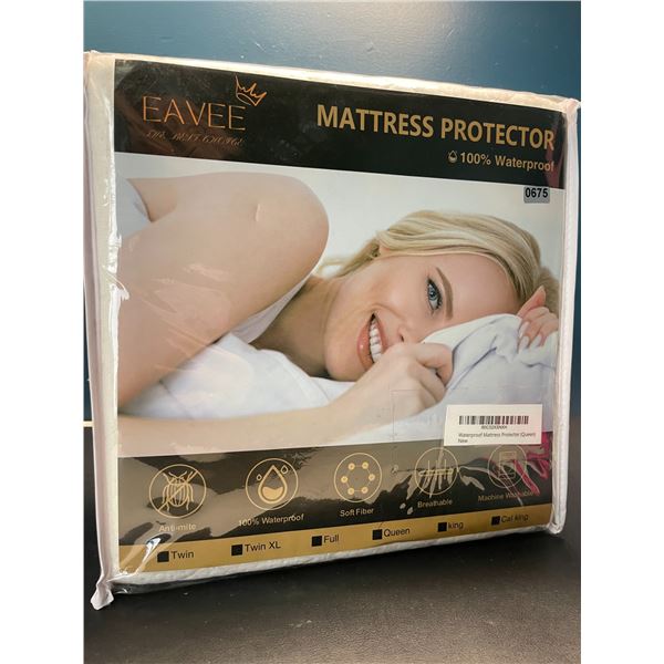 Lot of 1 Eavee Queen Size Waterproof Matress Protector - Brand New