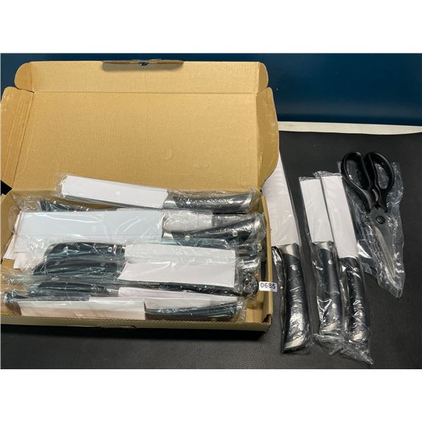 Lot of 1 Kitchen Knife Set - 16 PCS