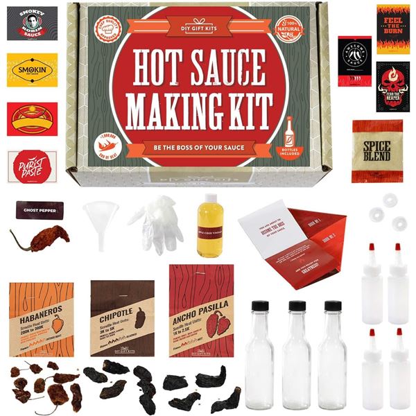 Lot of 1 DIY Gift Kit - Hot Sauce Making Kit